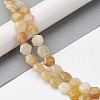 Natural Topaz Jade Beads Strands G-K359-C19-01-2