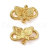 Brass Hook Clasps KK-U045-01G-1