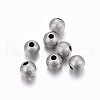 Tarnish Resistant 304 Stainless Steel Textured Beads STAS-F174-32P-C-1