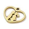 304 Stainless Steel Charms STAS-C097-38C-G-2