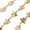 304 Stainless Steel Star Link Chains CHS-A017-01G-1