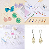 SUNNYCLUE Brass Earrings Findings Kits KK-SC0001-33-2