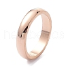 4mm Polished Plain Dome Finger Ring for Girl Women RJEW-C012-06E-RG-3