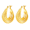 Stylish Stainless Steel Irregular Hoop Earrings PZ3309-5