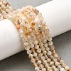 Natural Yellow Quartz Beads Strands G-G155-B03-01-A-6