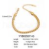 Stainless Steel Snake Chain Bracelets for Unisex LI3246-2-1