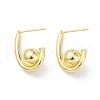 Rack Plating Brass Stud Earrings for Women EJEW-K245-28G-1