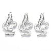 Tibetan Style Alloy Pendants X-TIBEP-Q088-002AS-RS-2