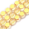 Electroplate Glass Beads Strands EGLA-C010-01A-HP03-1