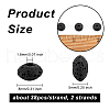 Olycraft 2 Strands Natural Lava Rock Beads Strands G-OC0004-09-2