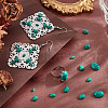   66Pcs 8 Styles Dyed Synthetic Turquoise Cabochons G-PH0002-67-5