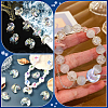 SOFPLATE 60Pcs UV Plating Transparent Acrylic Beads PACR-SP0001-01-6