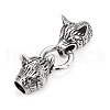 Wolf Head Stainless Steel Spring Gate Rings STAS-Q209-33-2