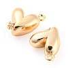 Brass Micro Pave Cubic Zirconia Charms KK-E090-40G-2