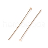Brass Flat Head Pins KK-TAC0002-21RG-1