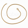 304 Stainless Steel Rope Chain Necklaces NJEW-H467-02G-2