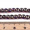 Electroplate Transparent Glass Beads Strands GLAA-T032-T4mm-AB19-4