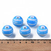 Opaque Striped Acrylic Beads MACR-S373-27B-09-3