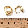 Bowknot Brass Hoop Earrings EJEW-S256-02A-G-5