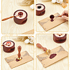 Brass Wax Seal Stamps with Rosewood Handle AJEW-WH0412-0080-3