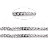 Tarnish Resistant 304 Stainless Steel Curb Chains CHS-D033-02P-02-2
