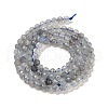 Faceted Round Natural Labradorite Bead Strands G-I156-03-3mm-4