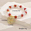 Mother's Day Brass Micro Pave Cubic Zirconia Heart Charm Bracelets XO3109-4-2