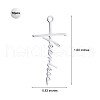 10Pcs Fearless Cross Charm Pendant Cross Faith Charm Necklace Stainless Steel Pendant for Christian Religious Jewelry Gifts Making JX520A-2