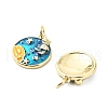 Brass Enamel Pendants KK-L237-030G-01-2