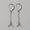 304 Stainless Steel Leverback Earring Hooks STAS-WH0001-13-1