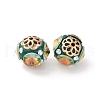 Handmade Resin Indonesia Round Beads IPDL-P005-14KCG-01-2