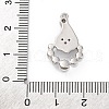 Santa Claus Brass Micro Pave Cubic Zirconia with Enamel Pendants KK-Q010-02P-3