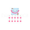 10Pcs 10 Style Number 0~9 Acrylic Charms Locking Stitch Markers HJEW-AB00651-7