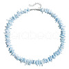 Beach Dyed Natural Shell Chip Beaded Necklaces FS-WG9678E-02-2