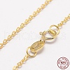 925 Sterling Silver Cable Chains Necklaces STER-F028-32G-3