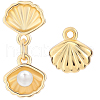 Beebeecraft 10Pcs Brass Charms KK-BBC0014-33-1