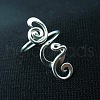 Boho Adjustable Brass Twisted Wire Wrapped Long Toe Rings FS-WGE7B88-01-3