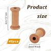 Wood Thread Bobbins TOOL-WH0125-106B-02-2