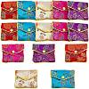  20Pcs 5 Colors Chinese Style Rectangle Cloth Zipper Pouches CON-NB0002-10-1