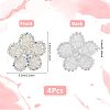 SUPERFINDINGS 4Pcs Flower Cloth Patches DIY-FH0007-54A-2