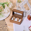 Wooden Couple Rings Box OBOX-WH0019-03B-5