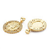 Brass Micro Pave Cubic Zirconia Pendants KK-Q252-063-NF-2