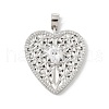Brass Micro Pave Cubic Zirconia Pendants KK-U047-15P-1