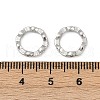 Brass Clear Cubic Zirconia Bead Frame KK-D375-33P-3