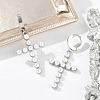 304 Stainless Steel Hoop Earrings EJEW-A119-08P-2