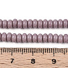 Opaque Spray Painted Glass Beads GLAA-ZX008-4mm-18S-4