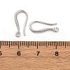 Brass Earring Hooks EJEW-R025-14P-2
