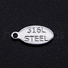 Non-Tarnish 201 Stainless Steel Charms STAS-S105-T804-1