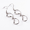 Tarnish Resistant Helix 304 Stainless Steel Dangle Earrings EJEW-D209-02-2
