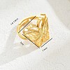 Brass Adjustable Finger Rings for Women ZV7017-2-2